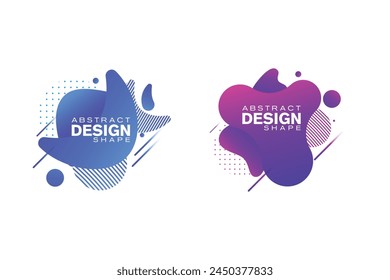 Abstract liquid shape Fluid design Vector illustration