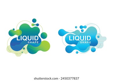 Ilustración vectorial de diseño de fluido de forma Abstractas