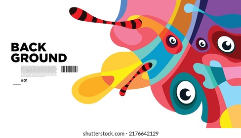 Abstract liquid shape. Fluid geometric design. Isolated gradient waves with geometric lines, dots, batik Indonesia pattern. Vector illustration.
