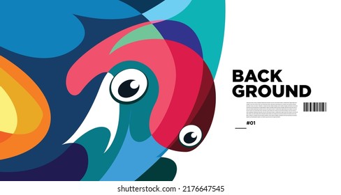 Abstract liquid shape. Fluid geometric design. Isolated gradient waves with geometric lines, dots, batik Indonesia pattern. Vector illustration.