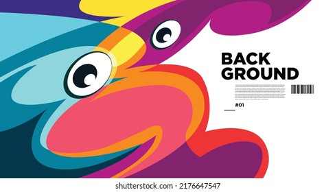 Abstract liquid shape. Fluid geometric design. Isolated gradient waves with geometric lines, dots, batik Indonesia pattern. Vector illustration.