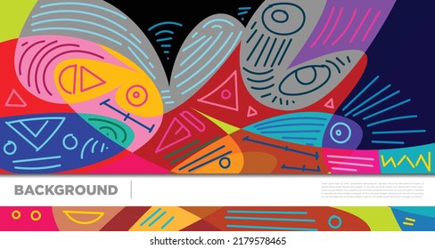 Forma líquida abstracta. Diseño geométrico fluido. Olas de gradiente aisladas con líneas geométricas, puntos, patrón batik Indonesia. Ilustración vectorial.
