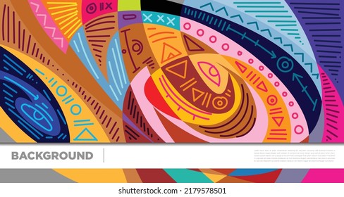 Abstract liquid shape. Fluid geometric design. Isolated gradient waves with geometric lines, dots, batik Indonesia pattern. Vector illustration.
