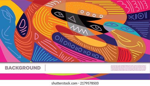 Abstract liquid shape. Fluid geometric design. Isolated gradient waves with geometric lines, dots, batik Indonesia pattern. Vector illustration.
