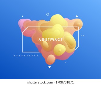 Forma líquida abstracta para volante, portada, afiche, tarjeta, invitación o banner.