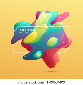 Abstract liquid shape for flyer, cover, poster, card, invitation or banner.