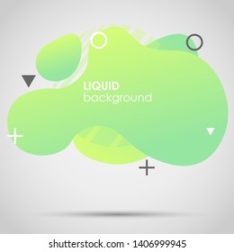 Abstract liquid shape. Geometric vector.