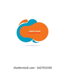 abstract liquid shape graphic elements. fluid color design. Template for presentation, logo, banner. Vector illustration.
