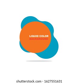 abstract liquid shape graphic elements. fluid color design. Template for presentation, logo, banner. Vector illustration.
