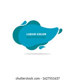 abstract liquid shape graphic elements. fluid color design. Template for presentation, logo, banner. Vector illustration.
