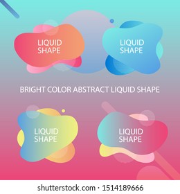abstract liquid shape with light pink and blue theme