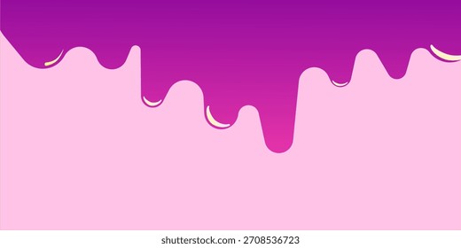 abstract liquid shape with smooth curves and dripping edges, resembling melted paint or soft ink. This colourful flowing element works as a modern graphic frame or artistic blob for design use