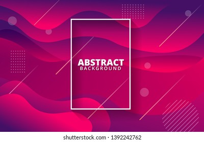 Abstract liquid shapes background. Dynamic gradient shapes composition. Background template for banner, web, landing page, cover, promotion, print, poster, greeting card.