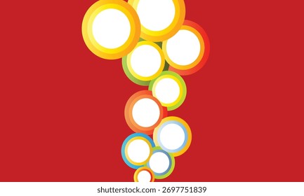 Abstract Liquid Shapes Background Vector with Gradient Modern Colors and Golden Elements, Minimal Poster Template