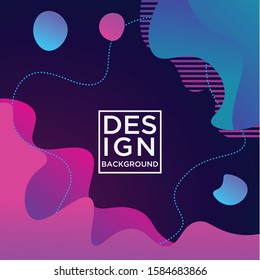Abstract liquid shapes banners - vector