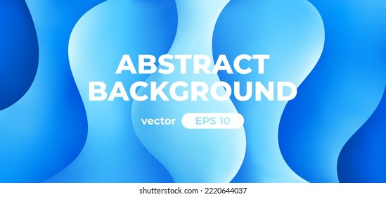 Abstract liquid shapes. Geometric background. Dynamic fluid composition. Simple modern design. Banner, flyer, cover. Bright vivid colors. 3d vector eps10 illustration.