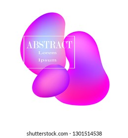 Abstract liquid shapes, graphic elements