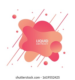 Abstract Liquid shapes modern graphic elements fluid design forms and line gradient abstract banners template