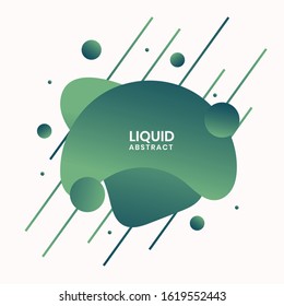 Abstract Liquid shapes modern graphic elements fluid design forms and line gradient abstract banners template