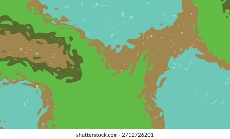 Abstract liquid shapes in motion on a green screen background for creative visuals and designs, Abstracts Liquid Water B, Stock royalty image.