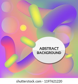 Abstract liquid shapes. Trendy vector illustration.