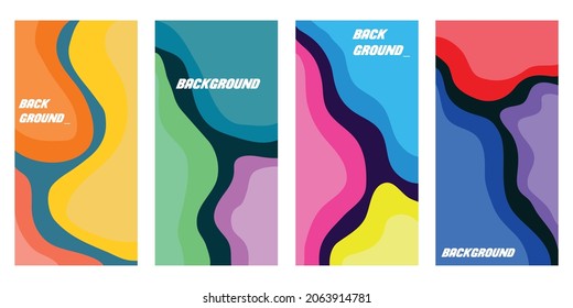 Abstract Liquid With Soft Color Background for Banner, Flayer, Pamflet, Cover, Wallpaper, Story Social Media and Poster Template.