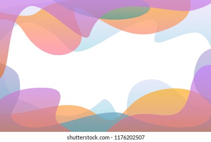 abstract liquid soft gradient wavy shapes  banner