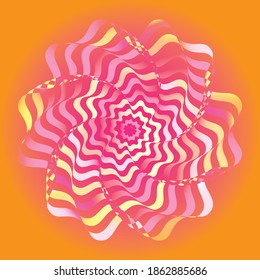 Resumen de fondo de pintura en espiral líquida. Ilustración del vector