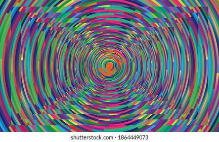 Abstract liquid spiral paint background. Vector illustration