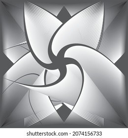 Abstract liquid spiral paint design element. Vector illustration