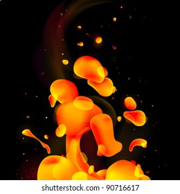 abstract liquid splash
