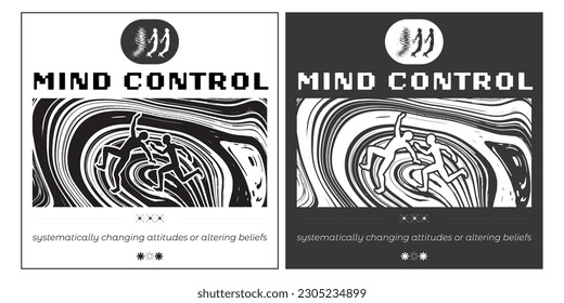 Abstract liquid streetwear y2k in acid style. Retro futuristic design for apparel, clothing, and poster