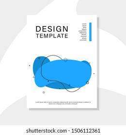 Abstract liquid in abstract style. Modern background design. Trendy fluid cover design. Dynamic vector abstract background. EPS 10