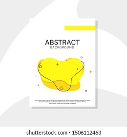 Abstract liquid in abstract style. Modern background design. Trendy fluid cover design. Dynamic vector abstract background. EPS 10