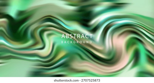 Abstractas fondo de remolino líquido con tonos suaves pastel verde y crema. Flujo suave similar al mármol que crea un diseño visual moderno y relajante para proyectos de diseño.