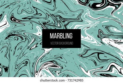 Abstract liquid texture, marble background, vector illustration