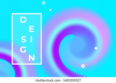 Abstract liquid vector background design. Color fluid ink poster. Flow swirl waves illustration.