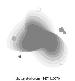 abstract liquid vector with gray color
