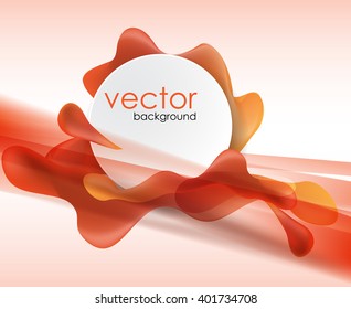  abstract liquid vector illustration peach color