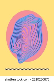 Abstract Liquid Vector Poster Background.