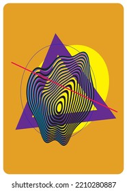 Abstract Liquid Vector Poster Background.