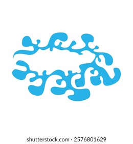 Abstract liquid water design vector