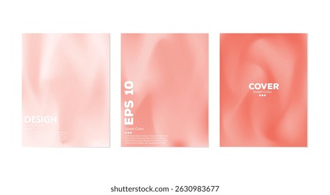 colección de fondo de onda líquida Abstractas. Colores degradados. Efecto de combinar colores oscuros y claros. Plantilla de diseño moderno para la cubierta del Web, Anuncio publicitario, cartel, folleto, volante. VECTOR EPS