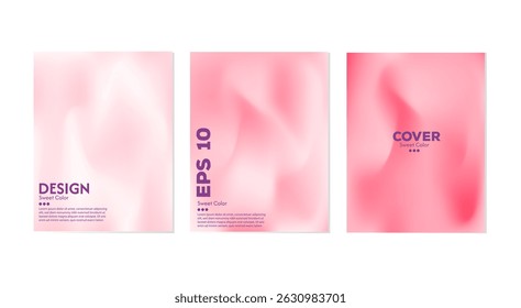 Coleção de fundo de onda líquida abstrata. Cores de gradiente. Efeito da combinação de cores claras e escuras. Modelo de design moderno para web cover, banner de publicidade, cartaz, brochura, folheto. EPS vetorial