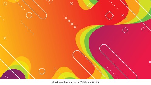 Abstract liquid wave background with colorful background. Fluid wavy shapes design