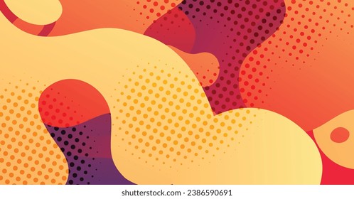 Abstract liquid wave background with colorful background. Fluid wavy shapes design