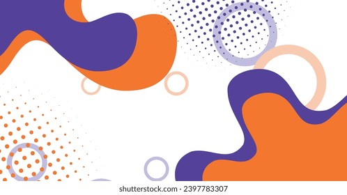 Abstract liquid wave background with colorful background. Fluid wavy shapes design