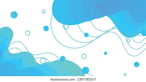 Abstract liquid wave background with colorful background. Fluid wavy shapes design