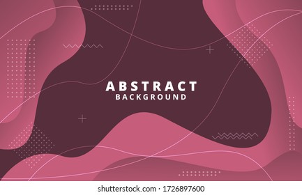 Abstract  liquid wave background. Gradient abstract banner with flowing liquid shapes. Template for the design of a website landing page or background. Eps10 vector