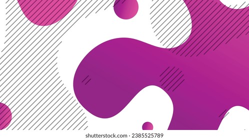 Resumen de fondo de onda líquida con fondo de color de gradiente magenta y blanco. Diseño de formas onduladas fluidas